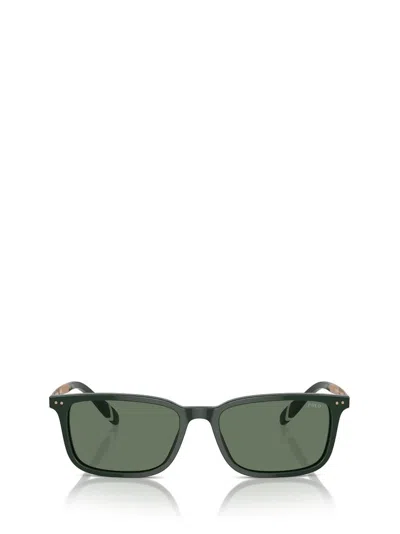 Polo Ralph Lauren Eyewear Rectangle Frame Sunglasses In Green