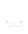 Polo Ralph Lauren Eyewear Rectangular Frame Glasses In Transparent