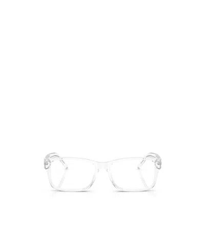 Polo Ralph Lauren Eyewear Rectangular Frame Glasses In Transparent