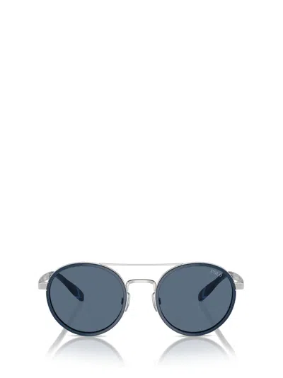 Polo Ralph Lauren Eyewear Round Frame Sunglasses In Silver
