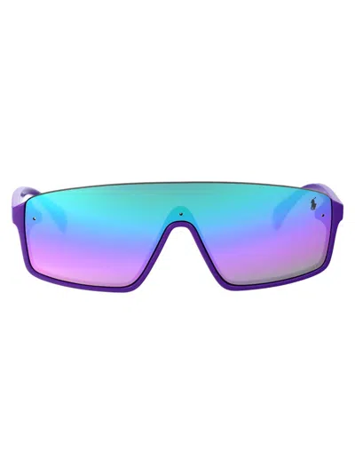 Polo Ralph Lauren Eyewear Shield Frame Sunglasses In Purple