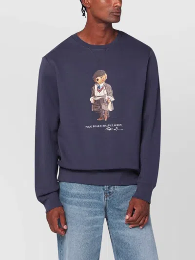 POLO RALPH LAUREN FADED BEAR CREW NECK SWEATSHIRT