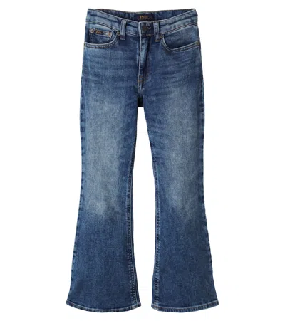 Polo Ralph Lauren Faded Flared Jeans In Blue