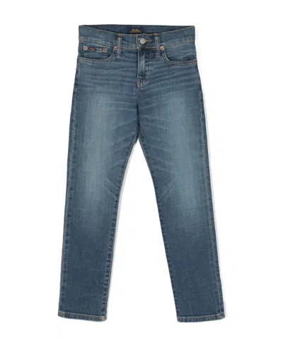 Polo Ralph Lauren Faded Mid-rise Jeans In Blue