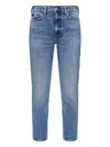 Polo Ralph Lauren Logo Patch Straight-leg Denim Jeans In Blue
