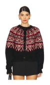 Polo Ralph Lauren Fair Isle Alpaca And Wool-blend Cardigan In Navy