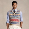 Polo Ralph Lauren Regular Fit Fair Isle Sweater Vest In Tan