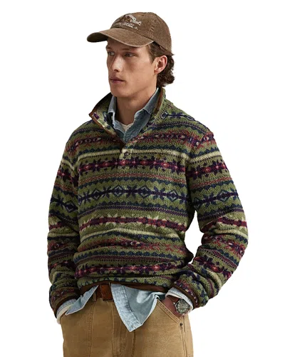 POLO RALPH LAUREN FAIR ISLE INSPIRED FLEECE PULLOVER