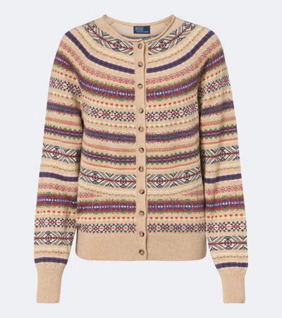 Polo Ralph Lauren Fair Isle Jacquard Wool-blend Cardigan In Multicoloured