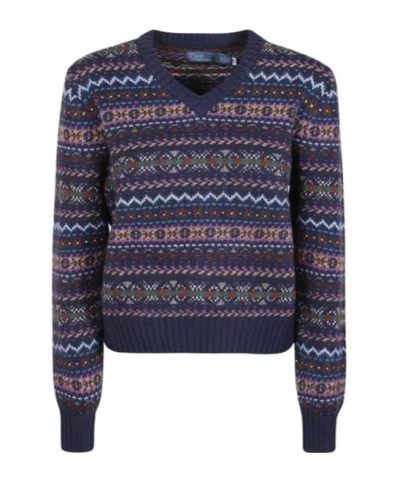 Polo Ralph Lauren Fair Isle Jumper In Black