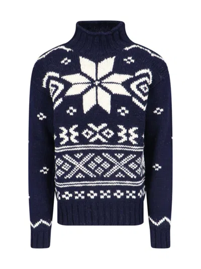 POLO RALPH LAUREN POLO RALPH LAUREN "FAIR ISLE" SWEATER – BLUE