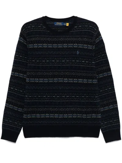 Polo Ralph Lauren Men's Big & Tall Fair Isle Wool Sweater In Multi