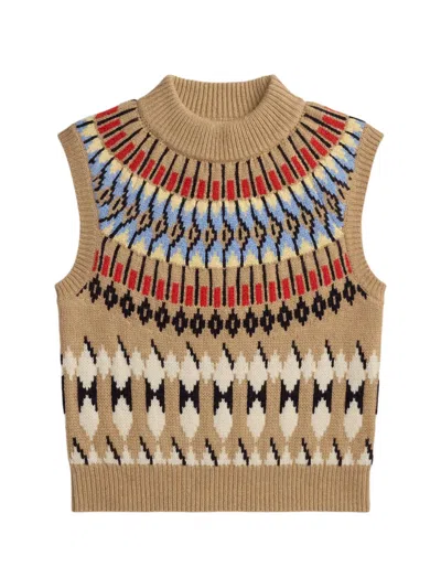 Polo Ralph Lauren Fair Isle Sweater Vest In Neutrals