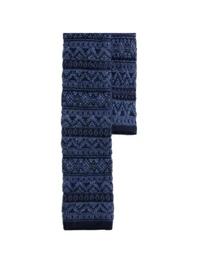 Polo Ralph Lauren Fair Isle Tie In Blue