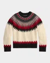 Polo Ralph Lauren Wool-cashmere Fair Isle Sweater In Multi