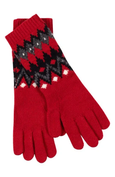 Polo Ralph Lauren Fair Isle Wool Gloves In Multi