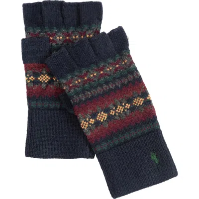 Polo Ralph Lauren Fairisle Fingerless Glove In Multi
