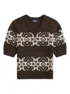 Polo Ralph Lauren Fairisle-pattern V-neck Sweater In Multi