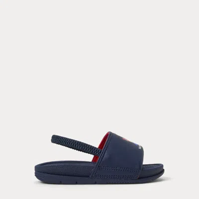 Polo Ralph Lauren Kids' Fairview Polo Bear Slide In Navy