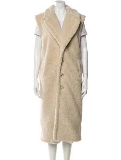 Pre-owned Polo Ralph Lauren Faux Fur Coat In Neutral