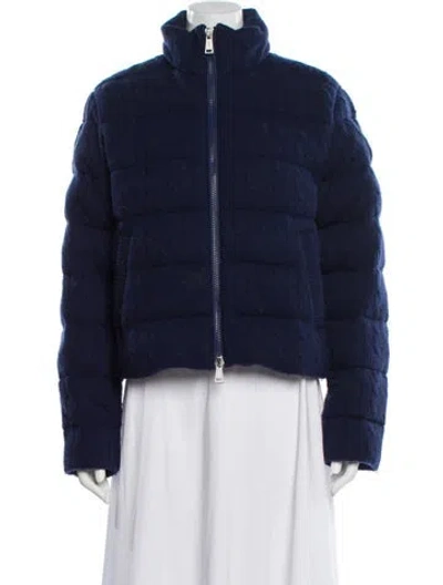 Pre-owned Polo Ralph Lauren Faux Fur Jacket In Blue