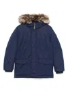 POLO RALPH LAUREN FAUX-FUR-TRIM DOWN COAT