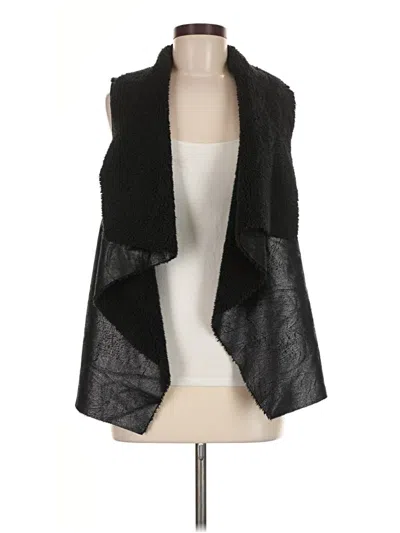 Pre-owned Polo Ralph Lauren Faux Fur Vest In Black