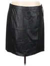 Polo Ralph Lauren Faux Leather Skirt In Black