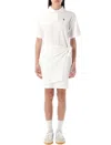 Polo Ralph Lauren Faux-wrap Skirt Polo Mini Dress In White