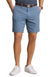 Polo Ralph Lauren Stretch Classic Fit 9 Inch Cotton Chino Shorts In Bay Blue