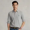 Polo Ralph Lauren Featherweight Mesh Shirt In Gray