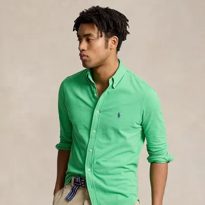 Polo Ralph Lauren Featherweight Mesh Shirt In Green