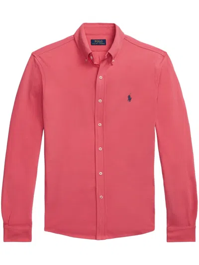 Polo Ralph Lauren Featherweight Mesh Shirt In Red