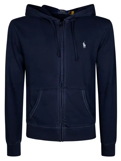 Polo Ralph Lauren Felpa Con Cappuccio In Blue
