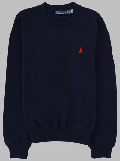 Polo Ralph Lauren Logo-embroidered Sweatshirt In Blue