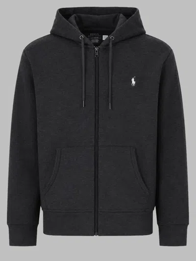 Polo Ralph Lauren Felpa Con Logo In Gray