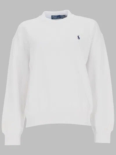 Polo Ralph Lauren Felpa Con Logo In White
