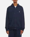 Polo Ralph Lauren Polo Pony-embroideredcotton Hoodie In Blue
