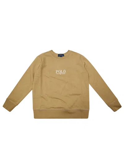 Polo Ralph Lauren Felpa Gc Logo In Beige