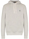 Polo Ralph Lauren Felpa In Cotone Grigio In Gray