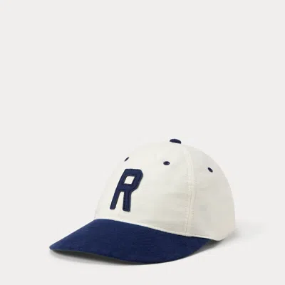Polo Ralph Lauren Felt-patch Baseball Cap In White