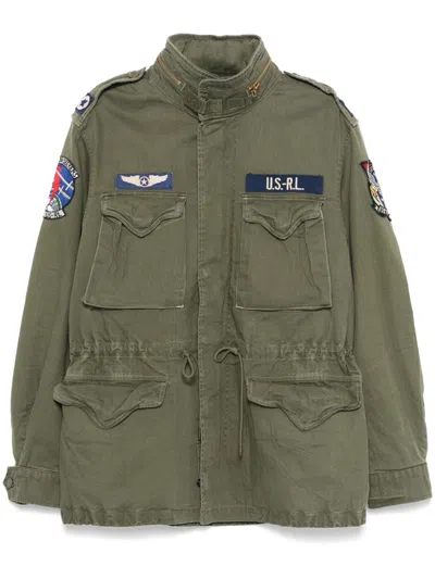 Polo Ralph Lauren The Iconic Military Jacket With Logo In Green