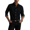 Polo Ralph Lauren Custom-fit Garment Dyed Oxford Shirt In Black