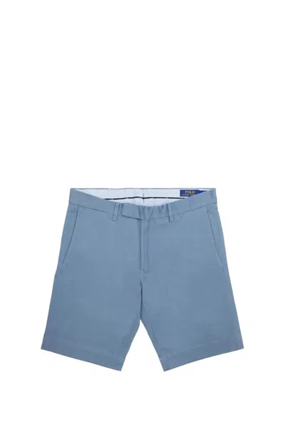 Polo Ralph Lauren Fitted Chino Shorts In Blue