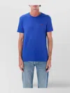 Polo Ralph Lauren Fitted Crew Neck T-shirt With Short Sleeves In Blue