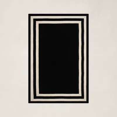 Polo Ralph Lauren Fitzgerald Border Rug In Black