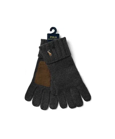 Polo Ralph Lauren Five-finger Touchscreen Gloves In Transparent