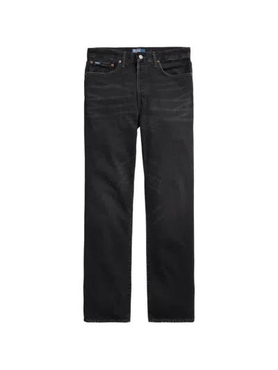 Polo Ralph Lauren Five-pocket Straight Jeans In Black