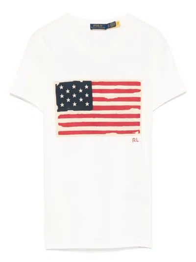 Polo Ralph Lauren Flag-appliqué T-shirt
