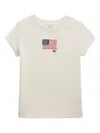 Polo Ralph Lauren Big Girls Flag-applique Jersey T-shirt